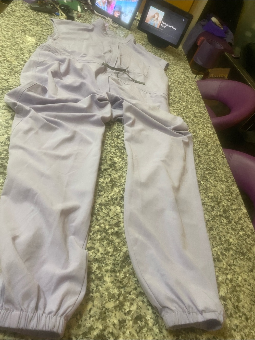 Scrub women's Lilac Jogger Pants – Relaxed Fit with stretch sz 18-20